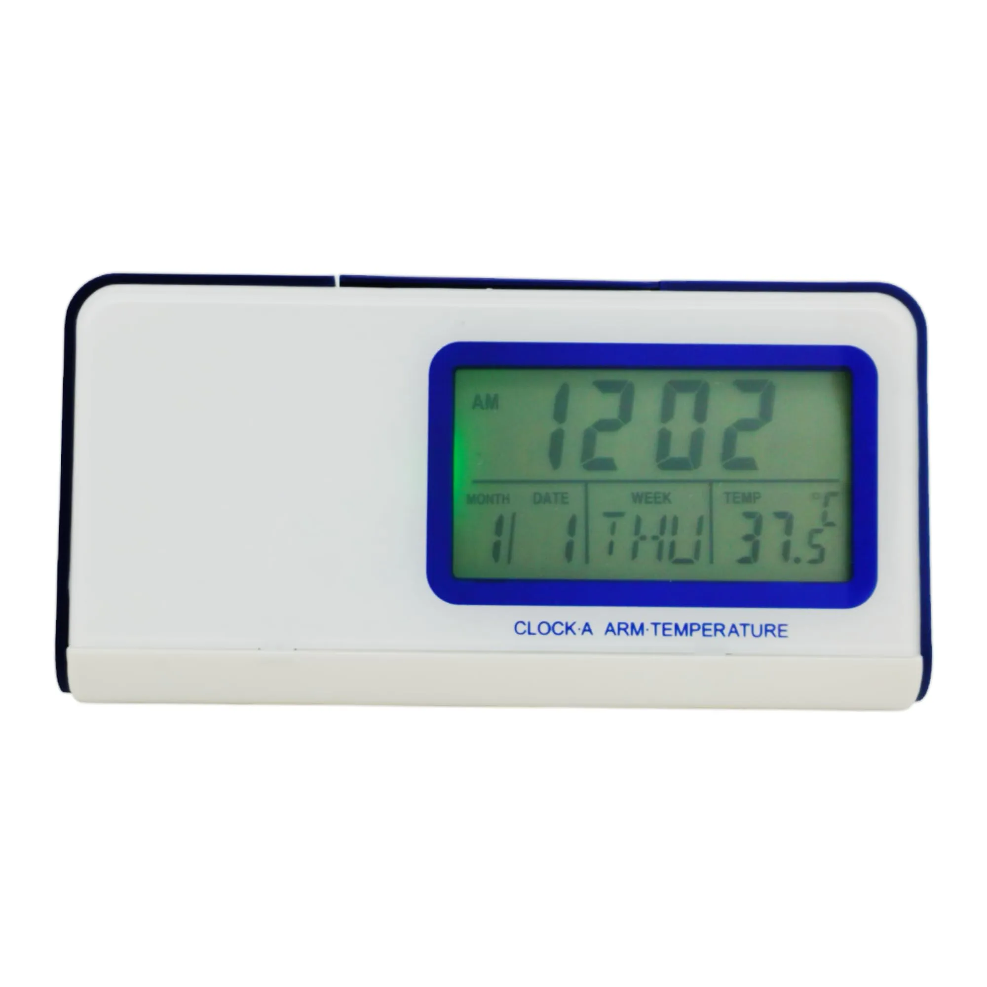 NXZ Rectangle Dial Digital Display Time Talking, tempreature, Calander, Backlight features Clock for Home & Office