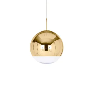 Outlet Mirror Ball Pendant - Gold, 25cm diameter