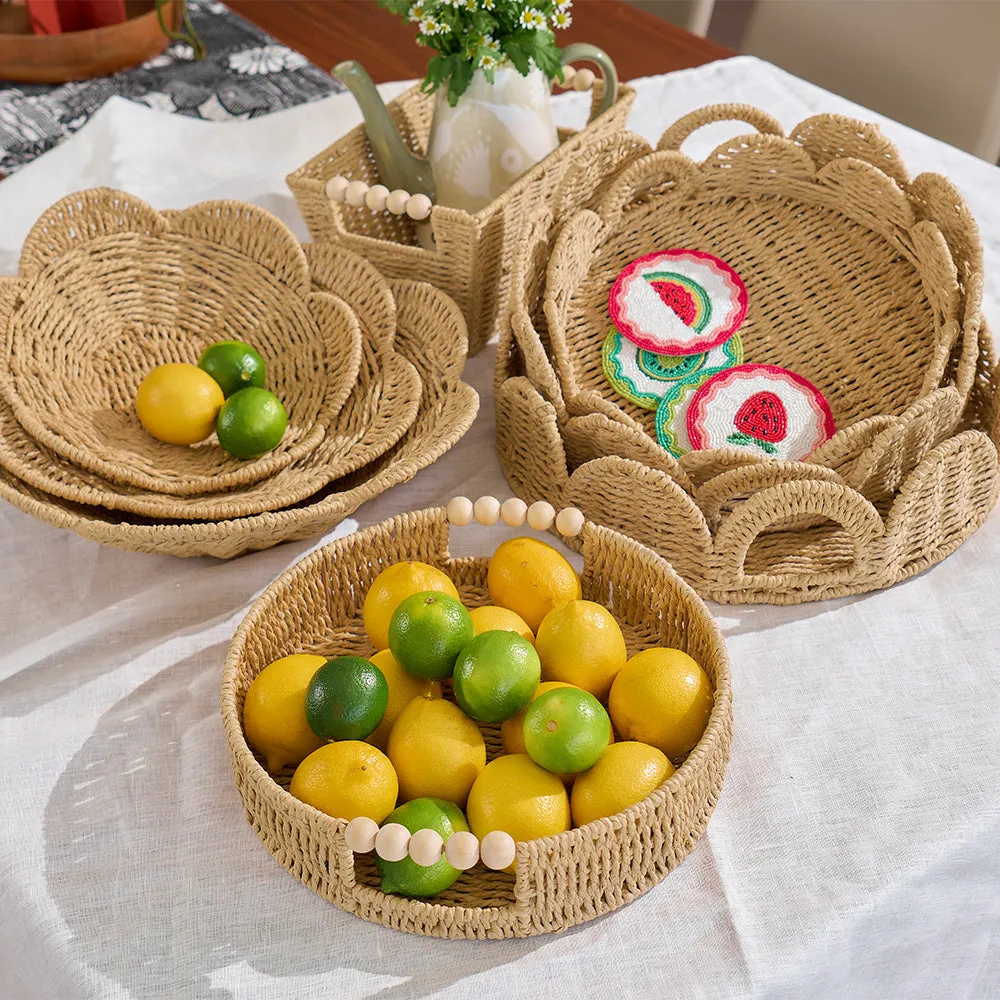 Papier Woven Tray Set