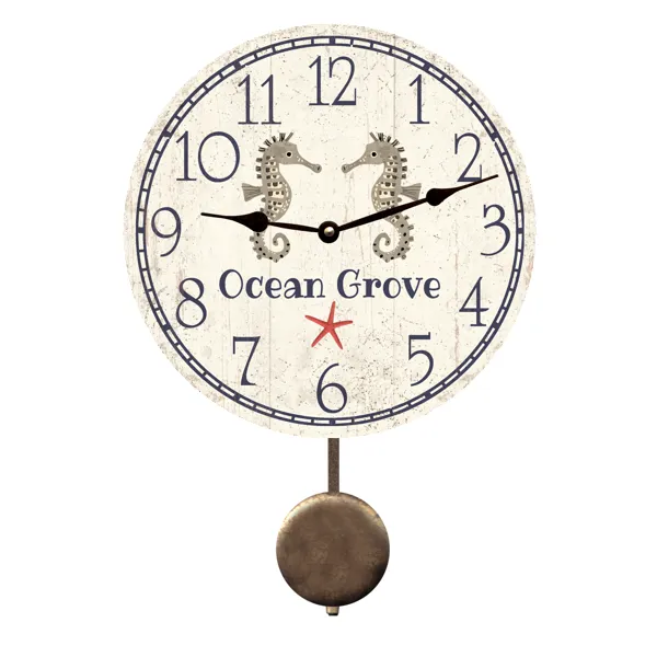 Personalized Beach Clock - Custom Coastal Home Decor