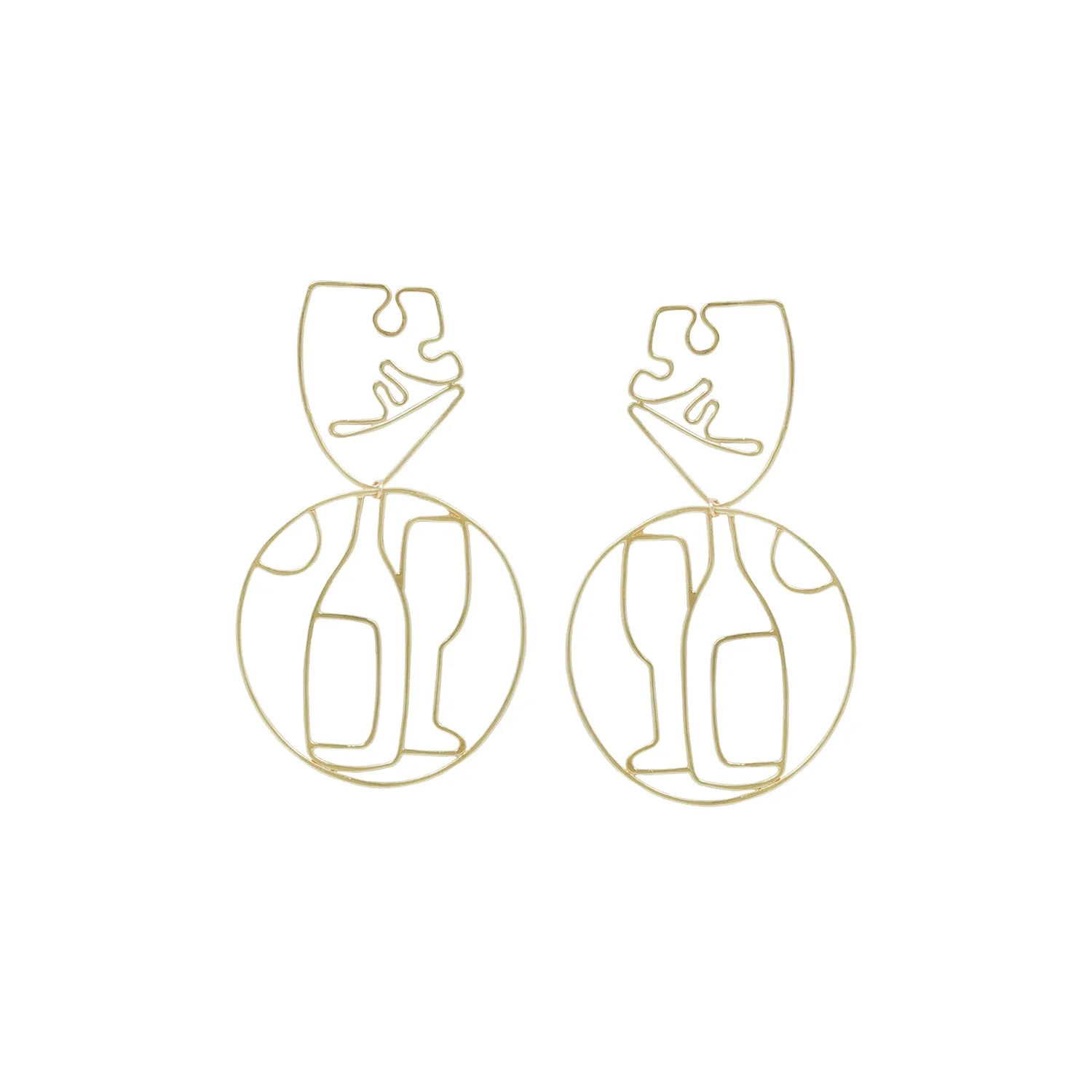 PICNIC EARRINGS / CHEESE & WINE