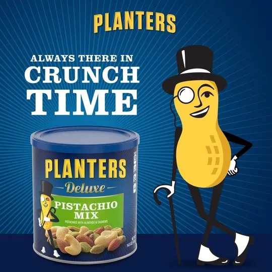 Planters Deluxe Pistachio Nut Mix with Pistachios, Almonds & Cashews, 14.5 oz Canister