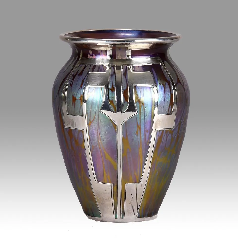 "Secessionist Silvered Vase" by Johann Loetz