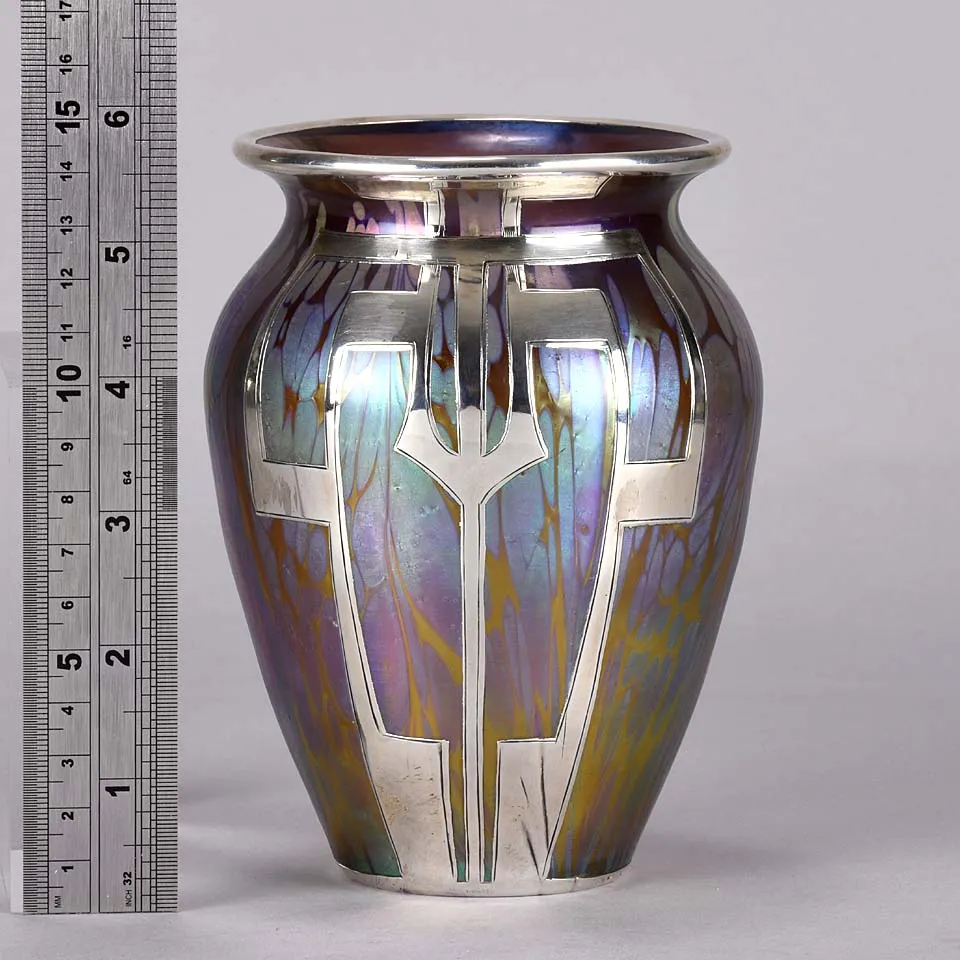 "Secessionist Silvered Vase" by Johann Loetz