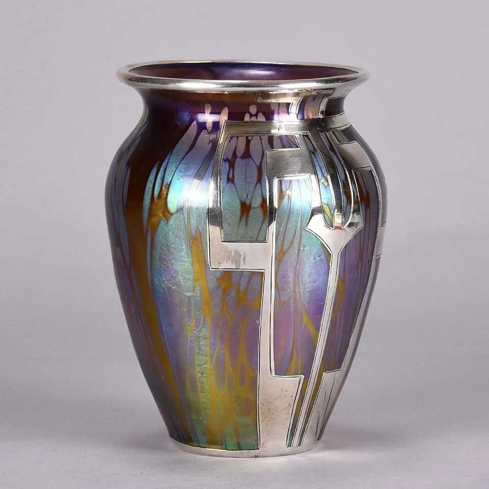 "Secessionist Silvered Vase" by Johann Loetz