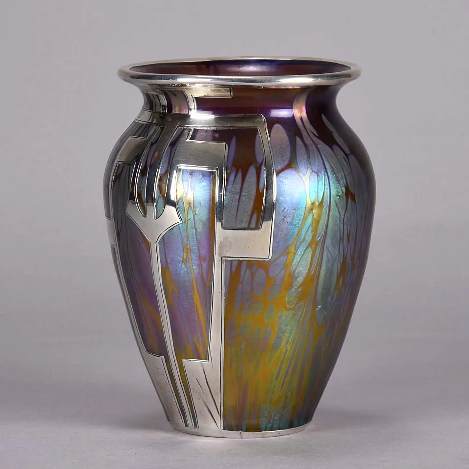 "Secessionist Silvered Vase" by Johann Loetz