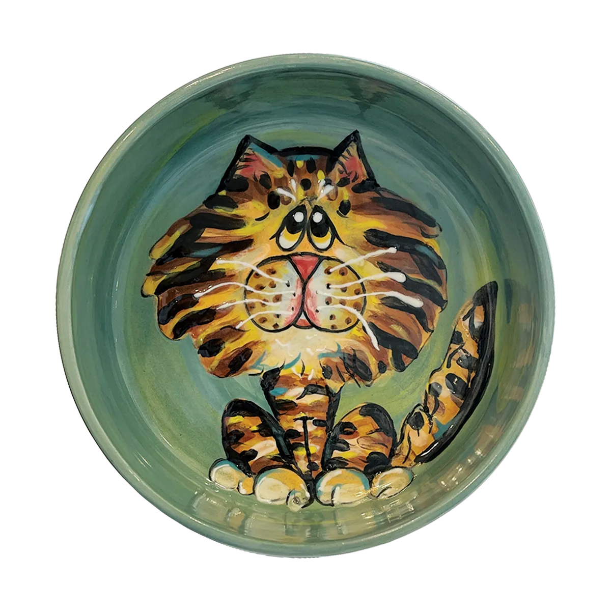 "Tabby Titmouse" Cat Dish