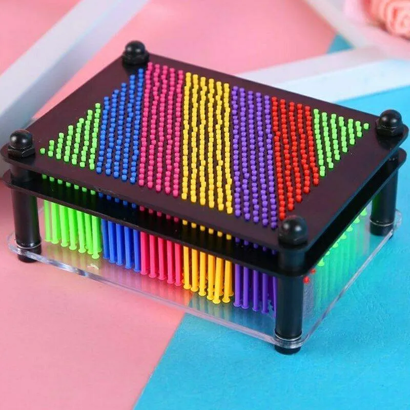 Rainbow 3D Plastic Pin Art