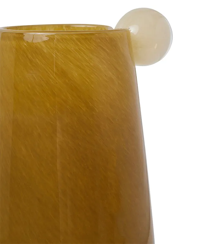 Retro Bubble Vase - Mustard