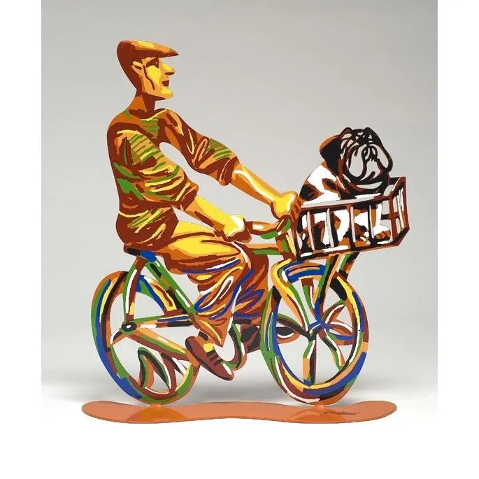 Rider Laser Metal Free Standing Art