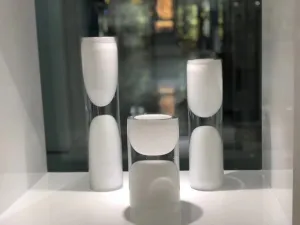 Sagitta White Vases Set of 3 - Angie Homes