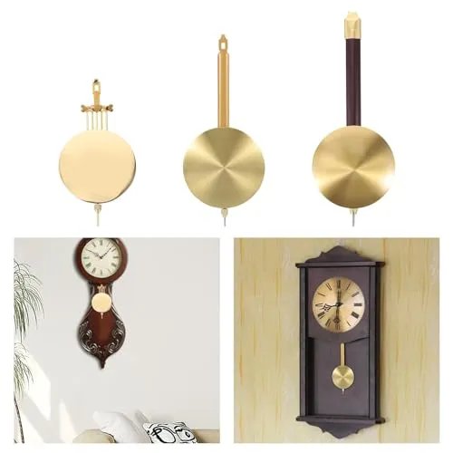 SECRET DESIRE Clock Metal Pendulum Hanging Decor Wall Clock Desk Clocks DIY Clock Movement Length 15cm