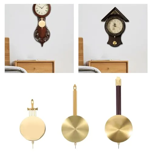 SECRET DESIRE Clock Metal Pendulum Hanging Decor Wall Clock Desk Clocks DIY Clock Movement Length 15cm