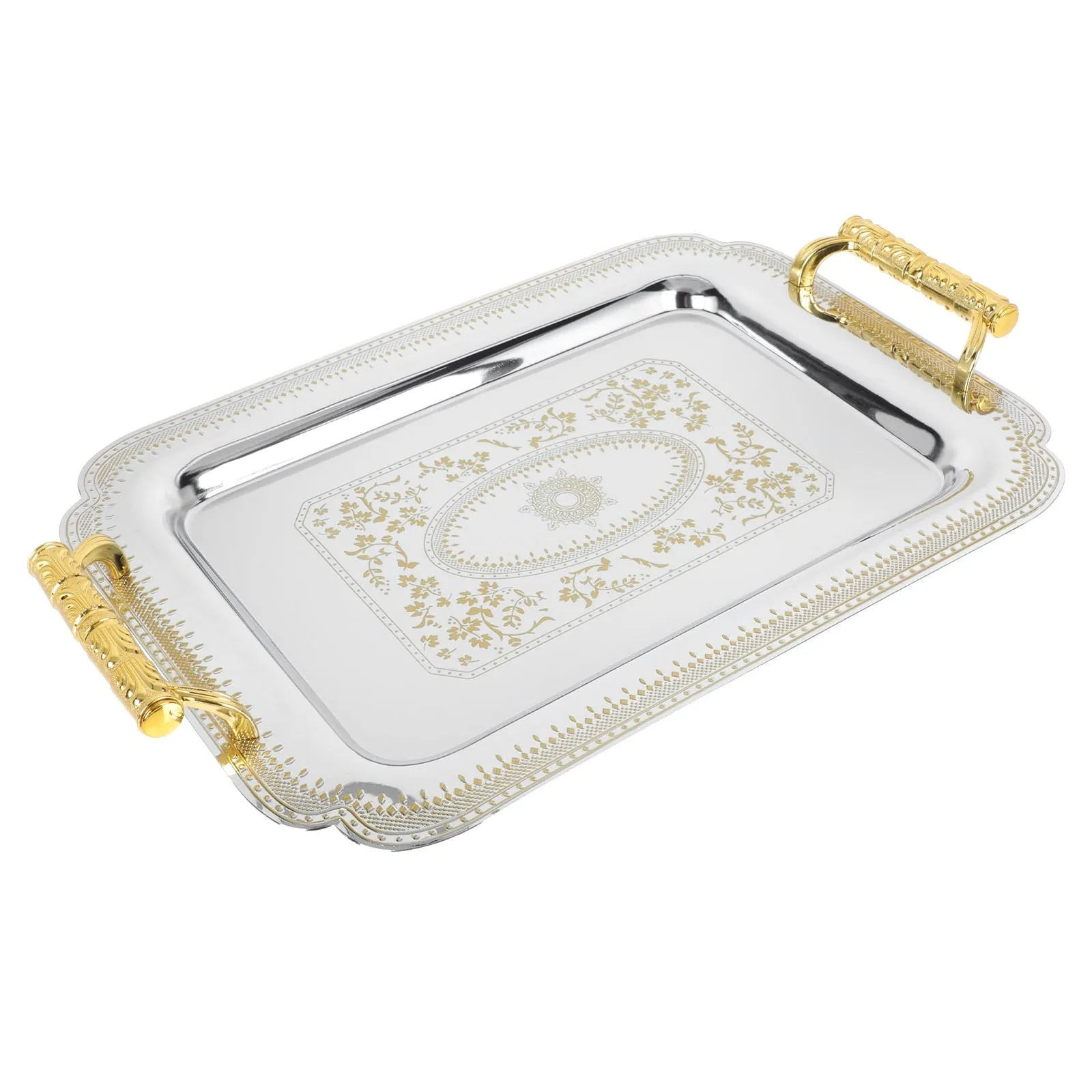 Serving Plate - Metal Coffee Cake Dessert Tray