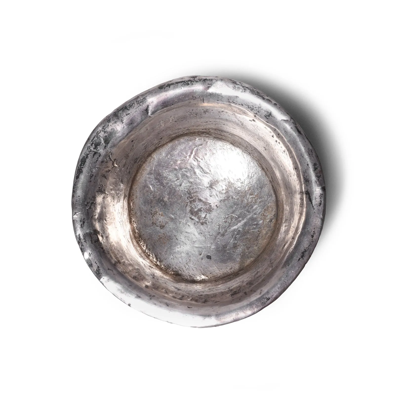 Silver & Burr Tibetan Tsampa Bowl - Ca 1900