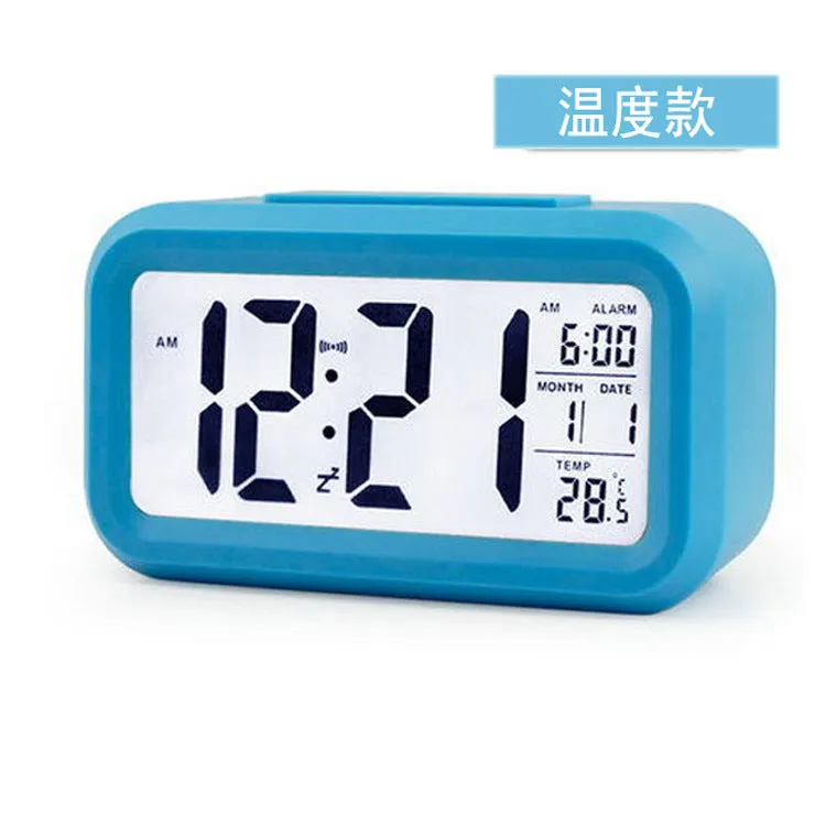 Smart Clock Rechargeable Lazy Snooze Alarm Clock Mute Backlight Electronic Clock Creative Digital Clock Gift