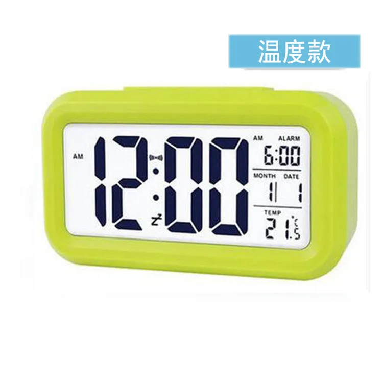 Smart Clock Rechargeable Lazy Snooze Alarm Clock Mute Backlight Electronic Clock Creative Digital Clock Gift