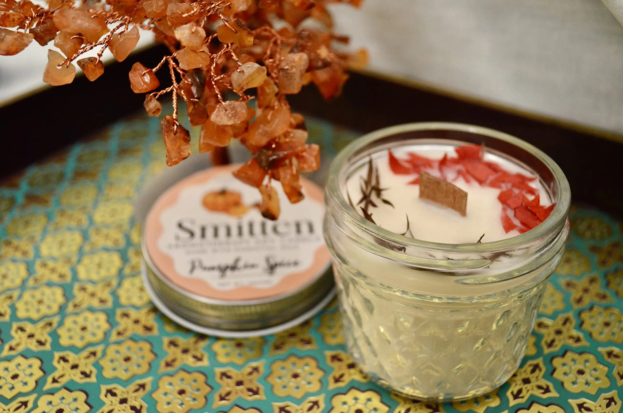 Smitten Aromatherapy Soy Candle - Pumpkin Spice 100gms