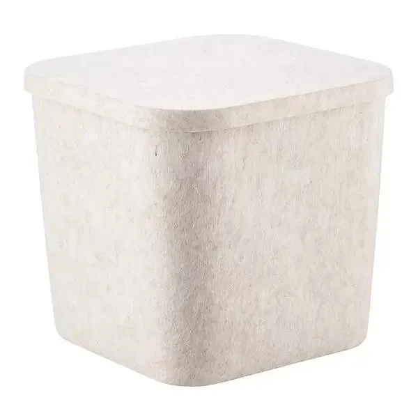 SortJoy Sculpted Square Bin Lid | Tray – 12.5 x 12.5" – Stone