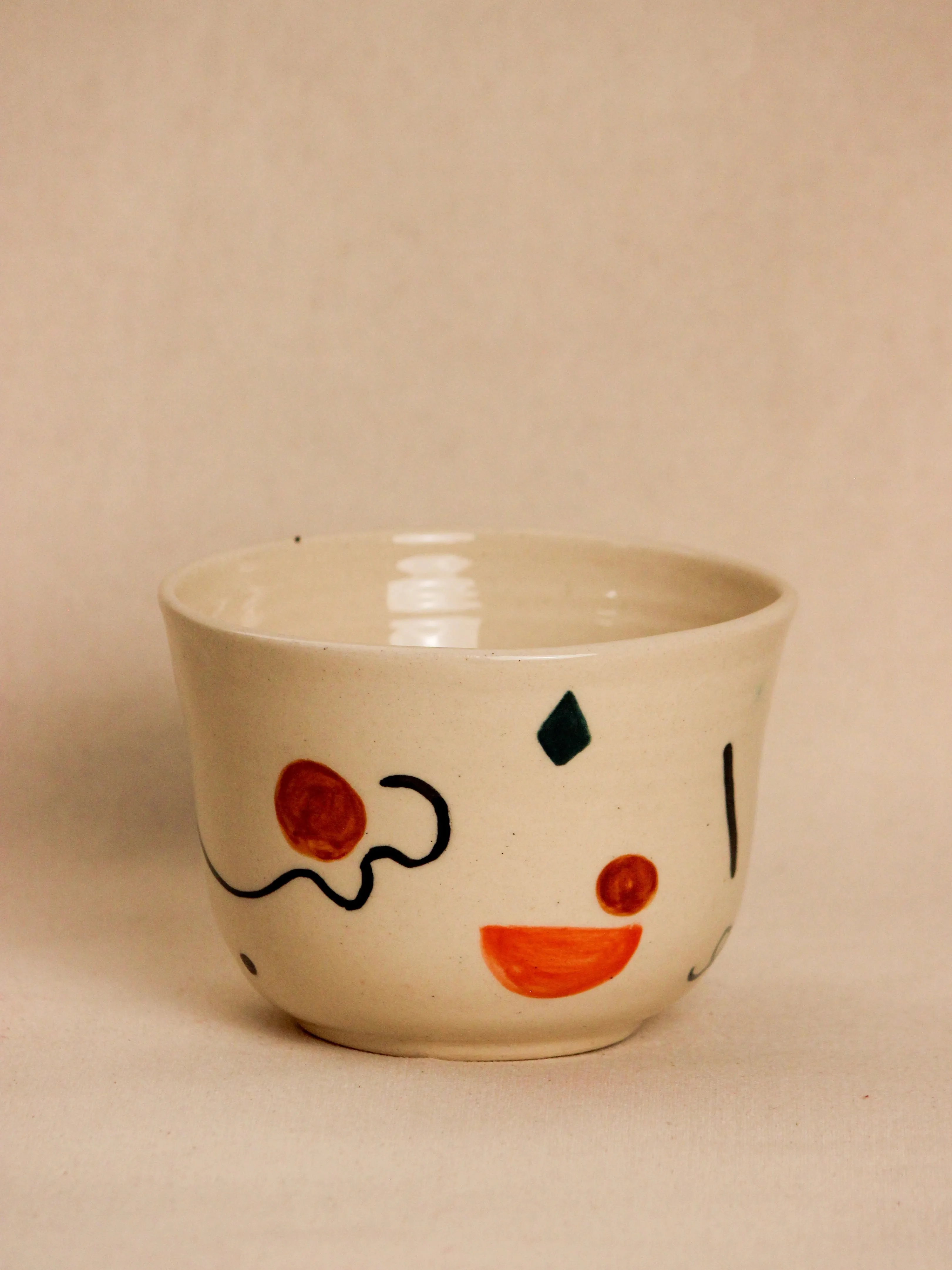 Summer Swirls Hand-painted Noodle/Ramen Bowl