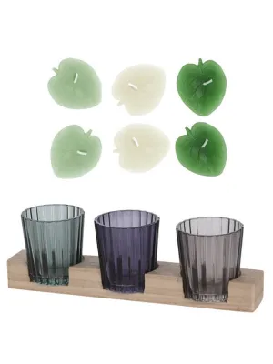 Tealight Candles and Candle Holder - Set of 11