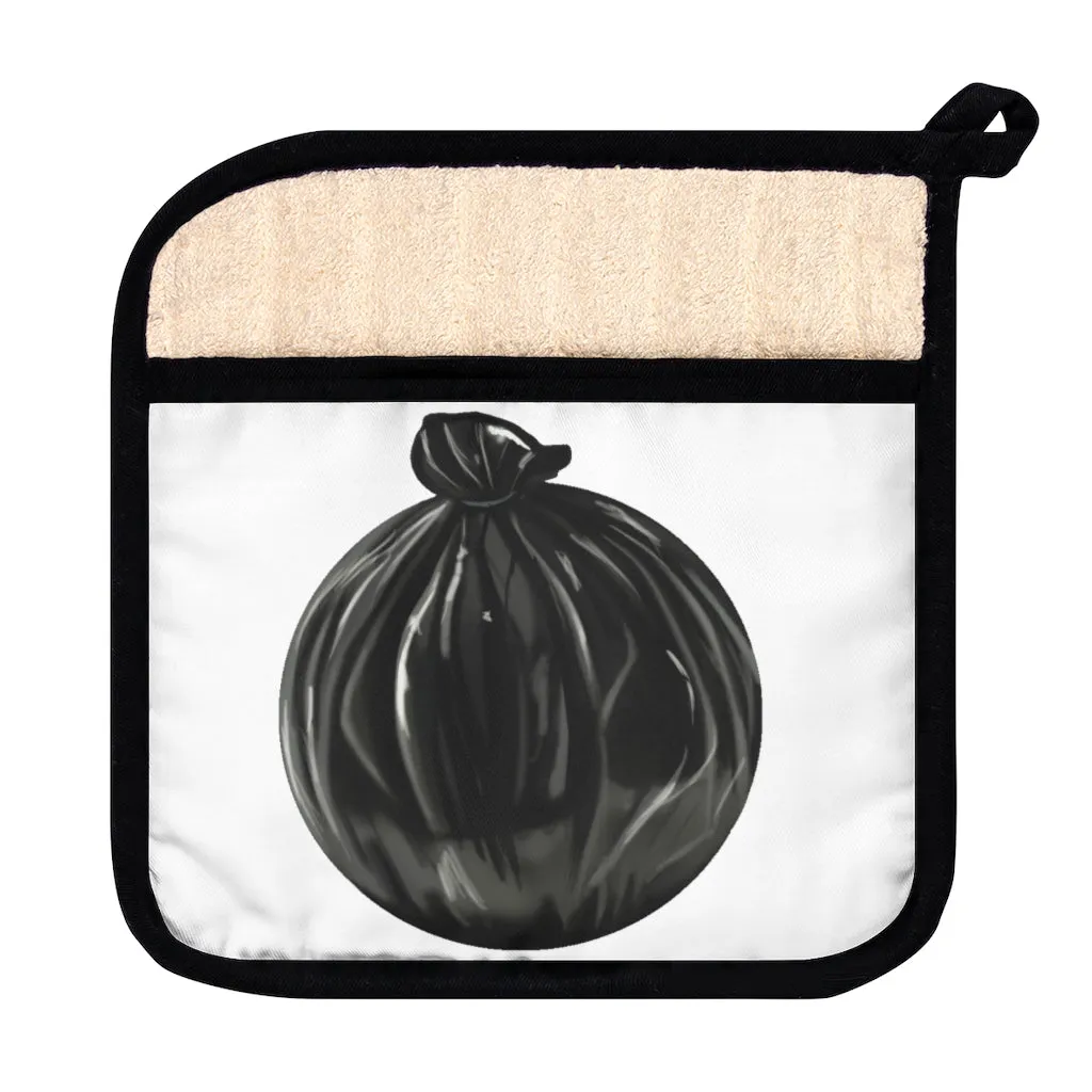 Trash Bag Pot Holder with Pocket