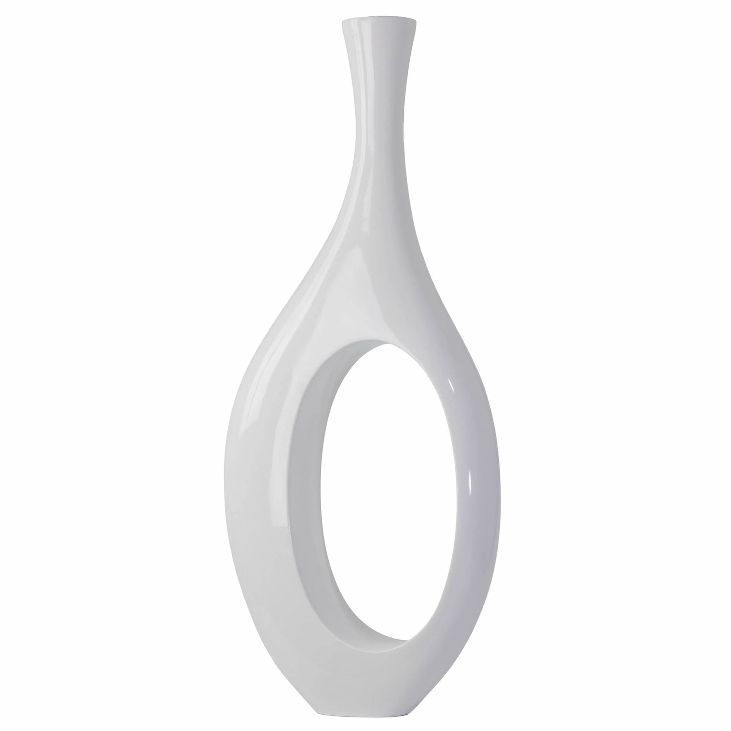 Trombone Vase // Small White