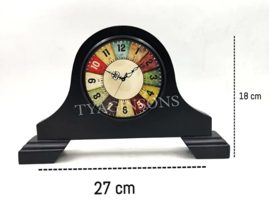 TYAGI Table Clock Antique Style Office Home Decor handicrafts Items Wedding Gift Bedroom Living Room Table Clock Antique Style