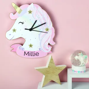 Unicorn Wall Clock - Personalised