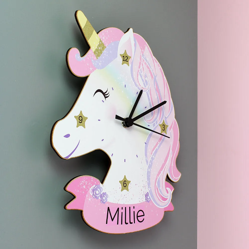 Unicorn Wall Clock - Personalised