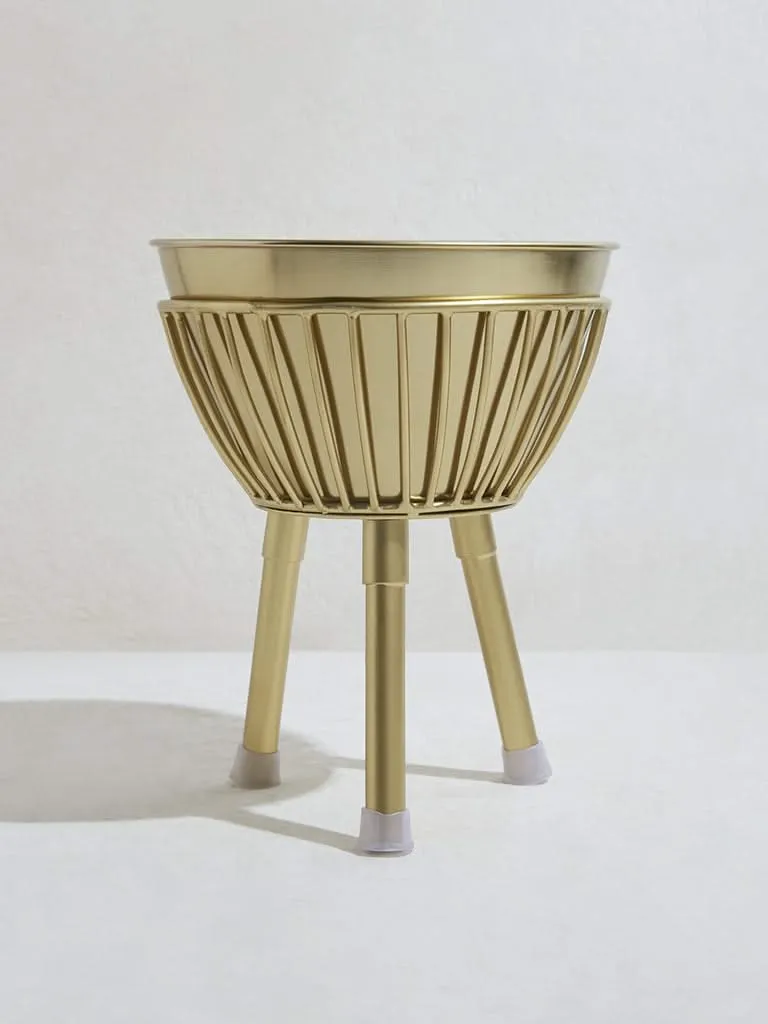 Westside Home Gold Tripod Planter - Small