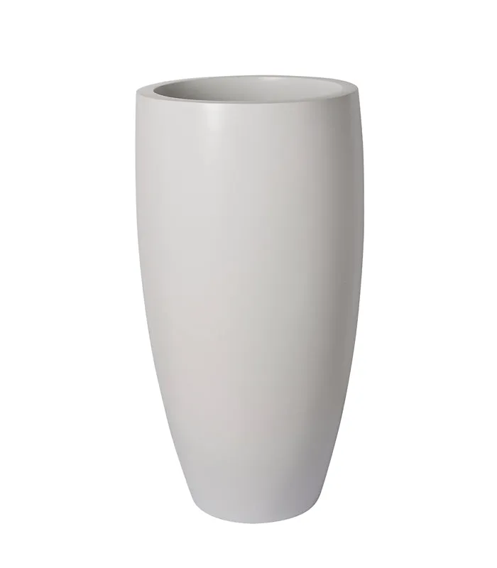 White Funnel Planter