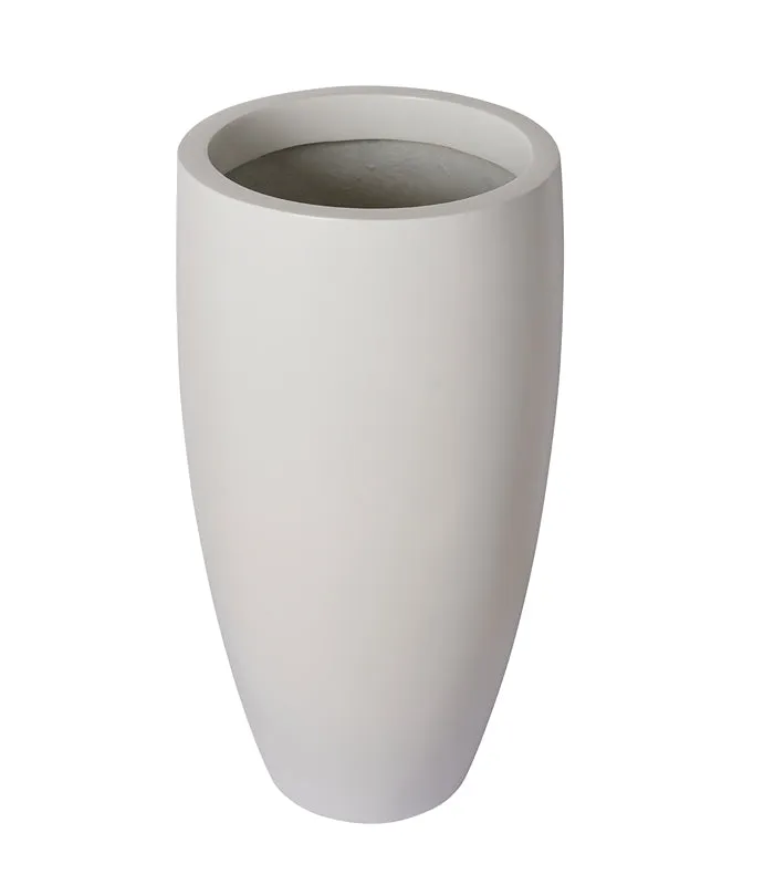 White Funnel Planter