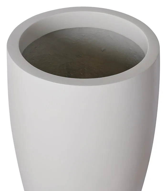 White Funnel Planter