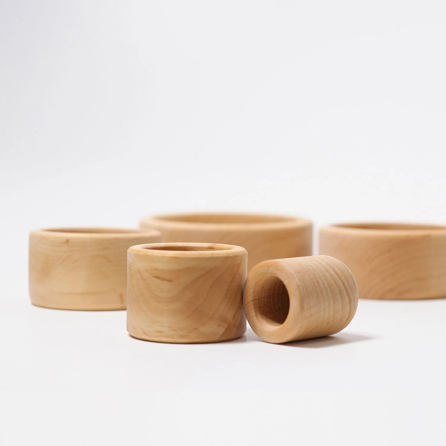 Wooden set of small bowls - Natural