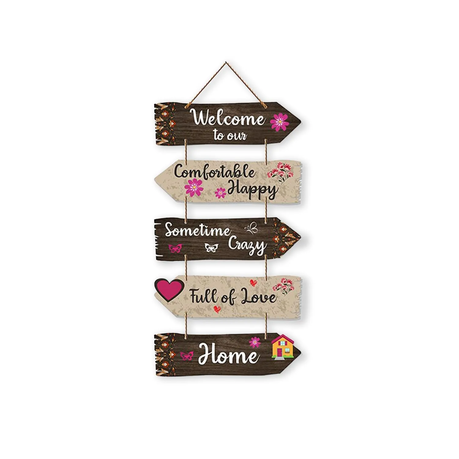 Xtore Decorative Wall Art MDF Wooden Wall Hanger for Living Room | Bedroom | Office | Kitchen | Home Decor - (XT117)