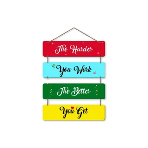 Xtore Decorative Wall Art MDF Wooden Wall Hanger for Living Room | Bedroom | Office | Kitchen | Home Decor - (XT125)